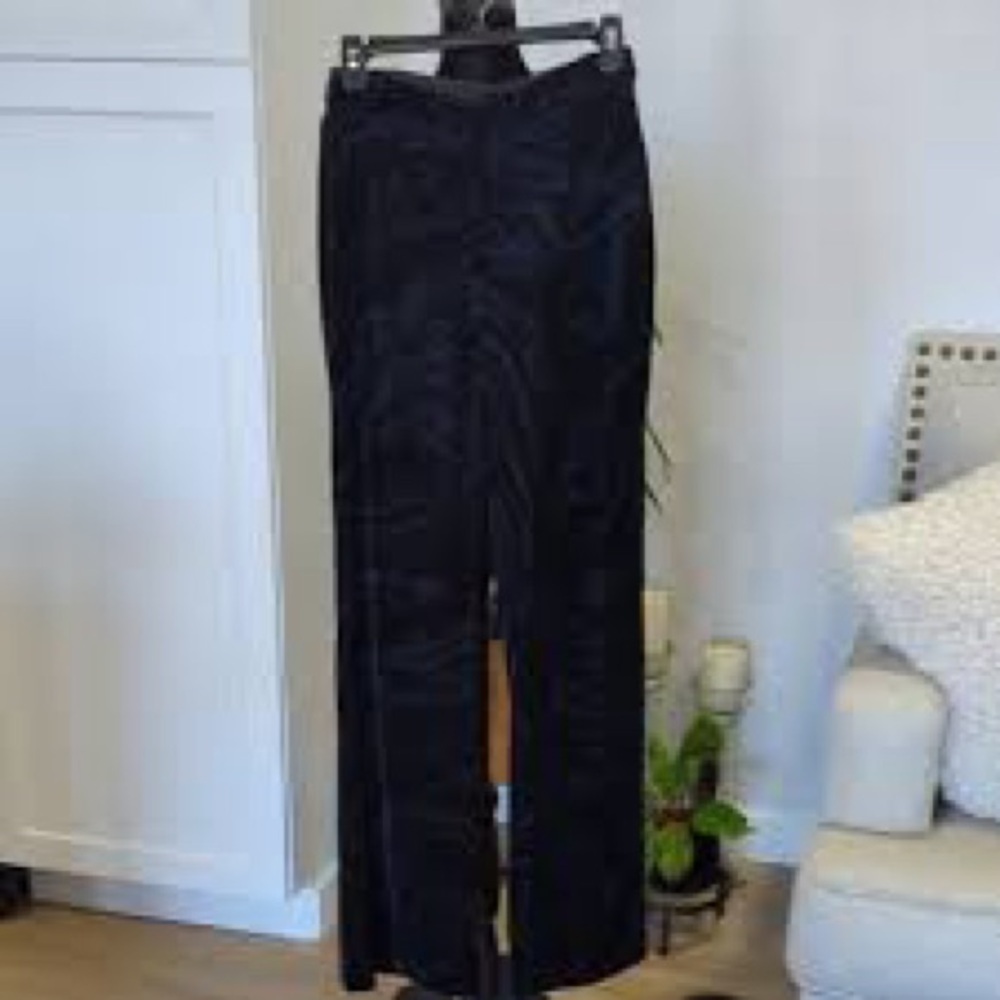 Ba&sh Teana Wide Leg Pants Featuring A Textured Fingerprint Pattern. NWOT